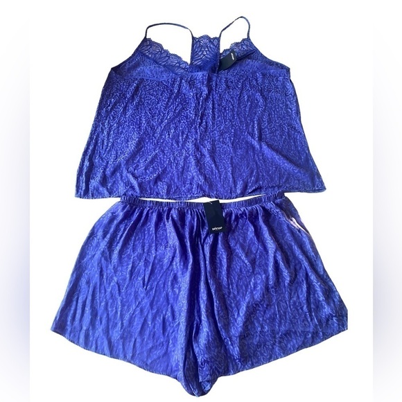 🆕Addition Elle Déesse Collection - Boudoir Short Set Cheetah Cami with Lace - Picture 6 of 11